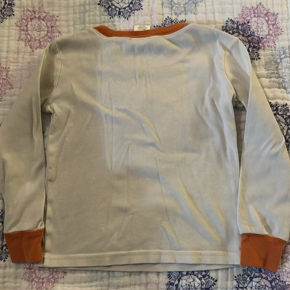 Kids Orange & Cream Thanksgiving Turkey Pajama Set